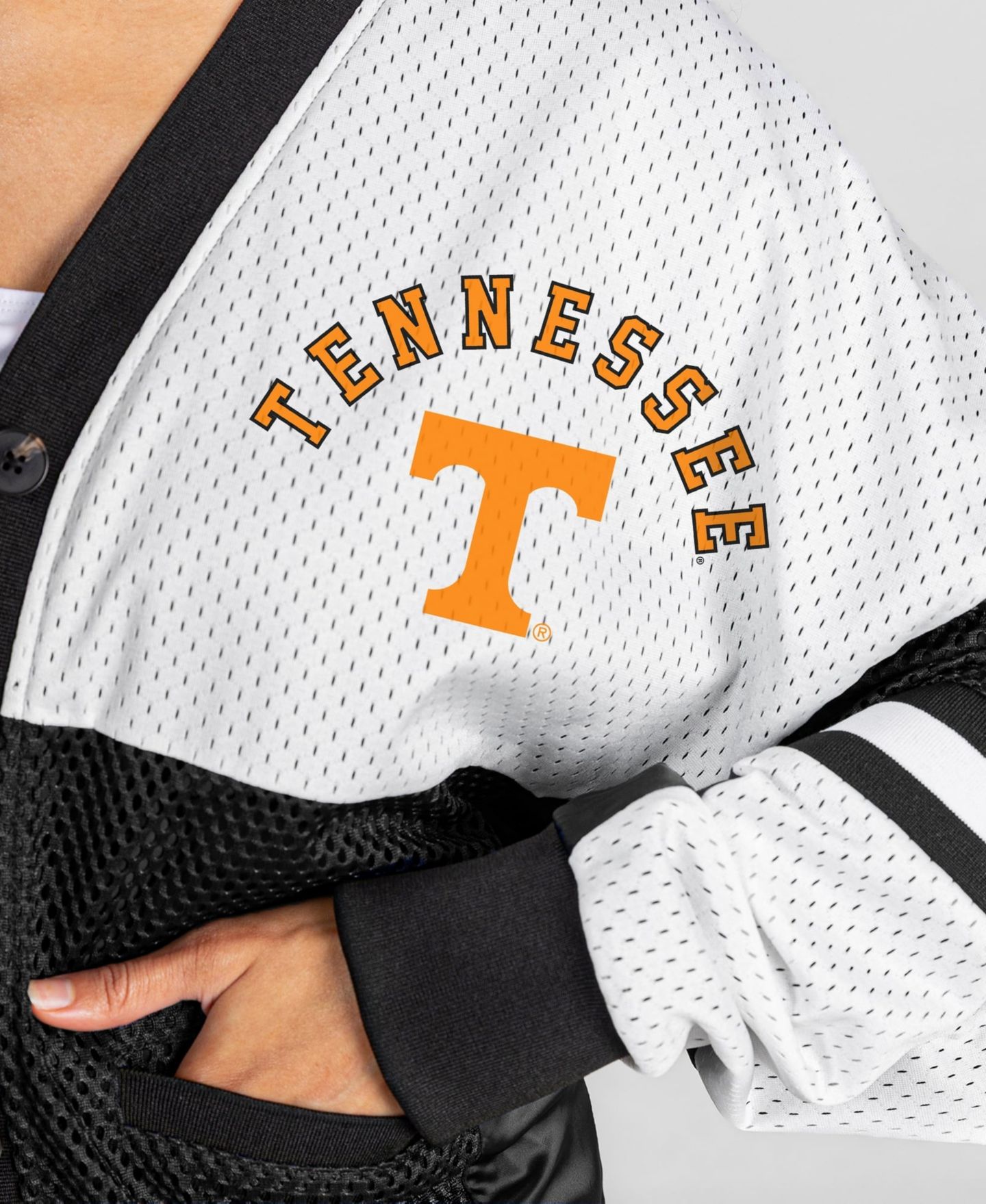 Женский кардиган Gameday Couture Black/White Tennessee Volunteers MVP Era Satin Button-Down — фото 4