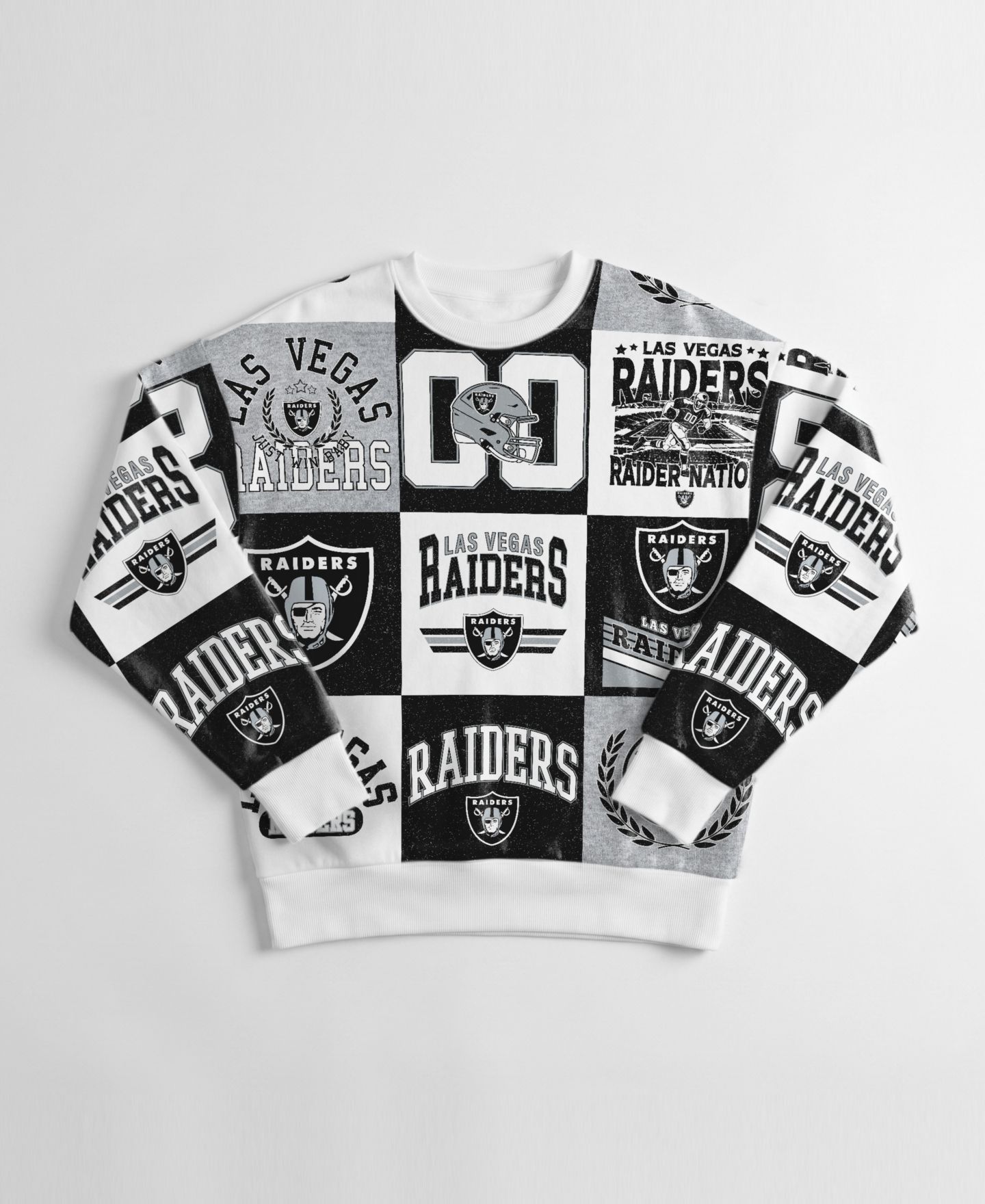 Женская толстовка Gameday Couture White Las Vegas Raiders Highlight Reel Repeat Premium Fleece — фото 5