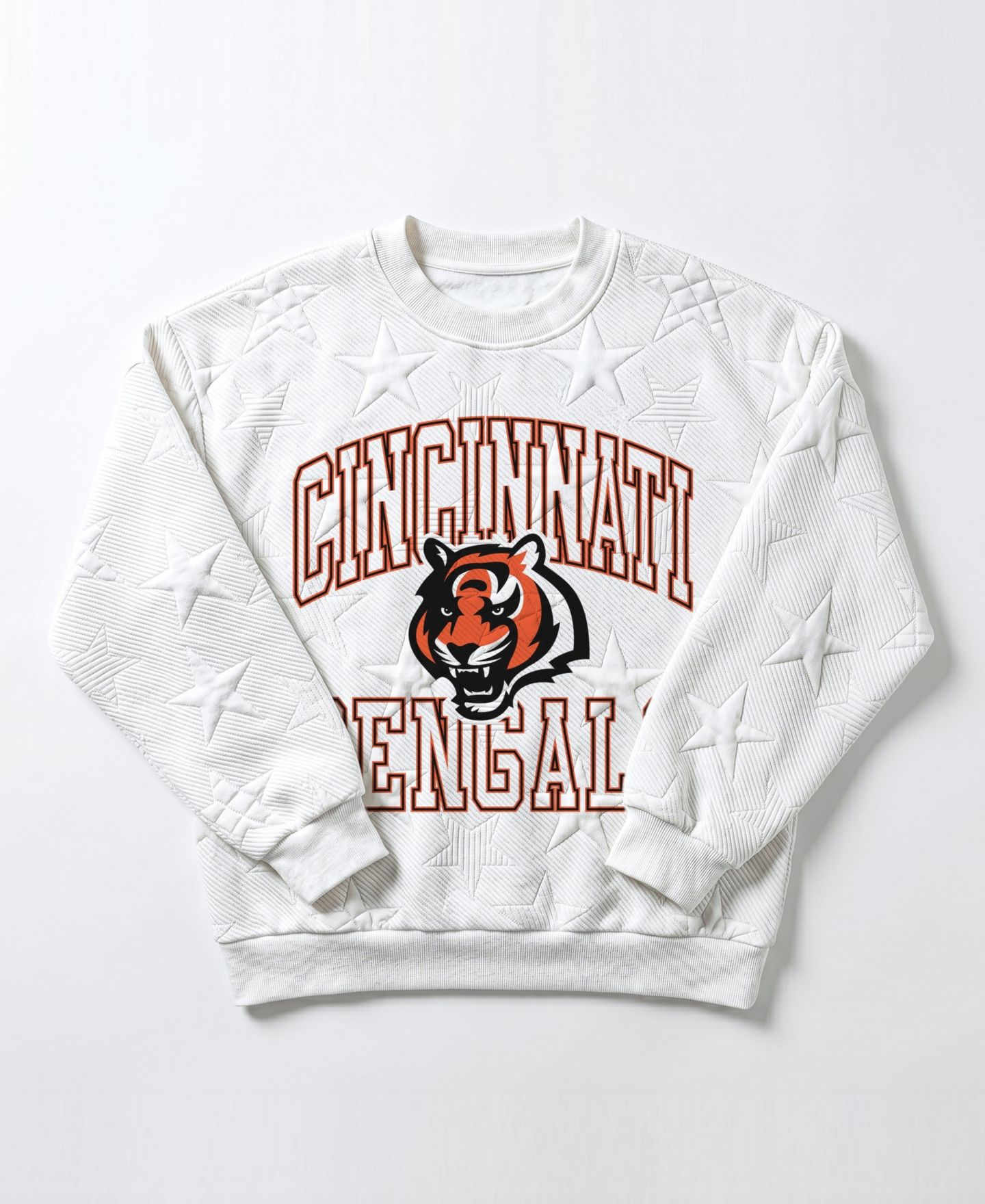 Женская толстовка Gameday Couture White Cincinnati Bengals Big Play Energy Tonal Star Embossed — фото 3
