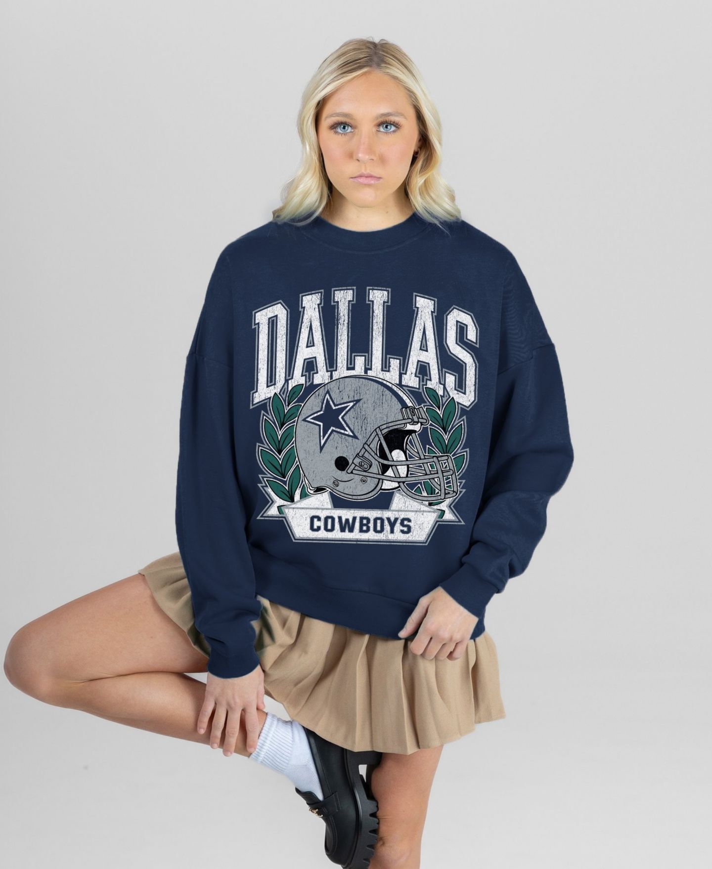 Женская толстовка Gameday Couture Navy Dallas Cowboys Classic Archives Premium Fleece — фото 5