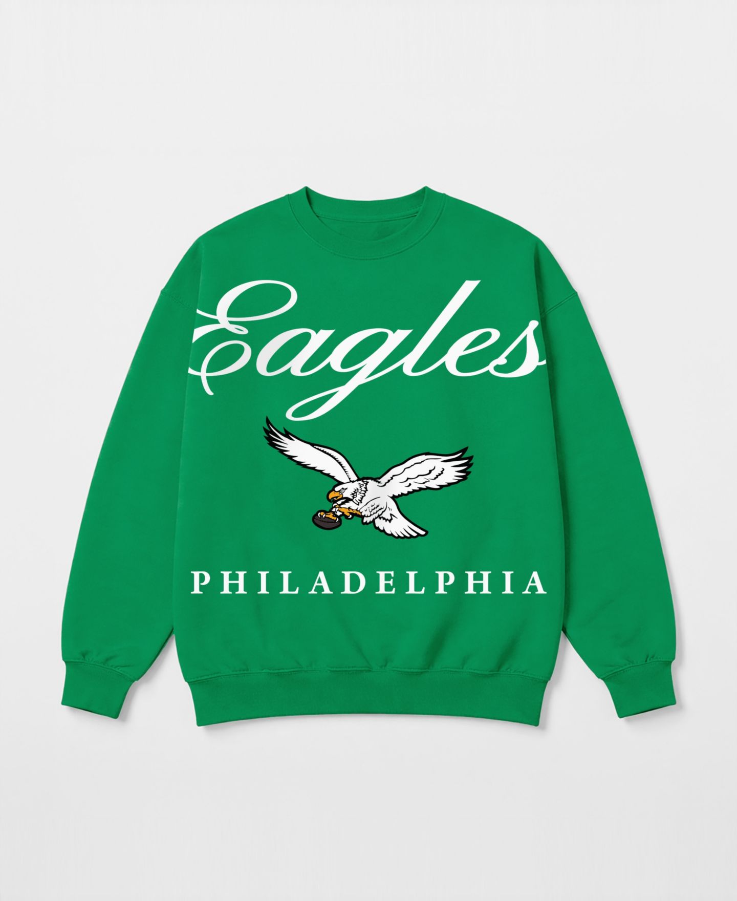 Женская толстовка Gameday Couture Kelly Green Philadelphia Eagles Legacy Club Premium Fleece Drop Shoulder Oversized — фото 4