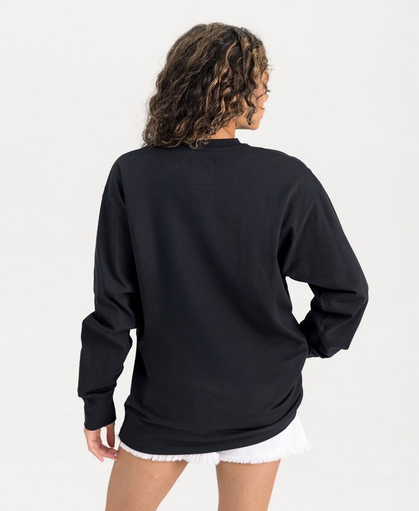Женская футболка Gameday Couture Black Los Angeles Rams Honor Roll Oversized Long-Sleeve — фото 2