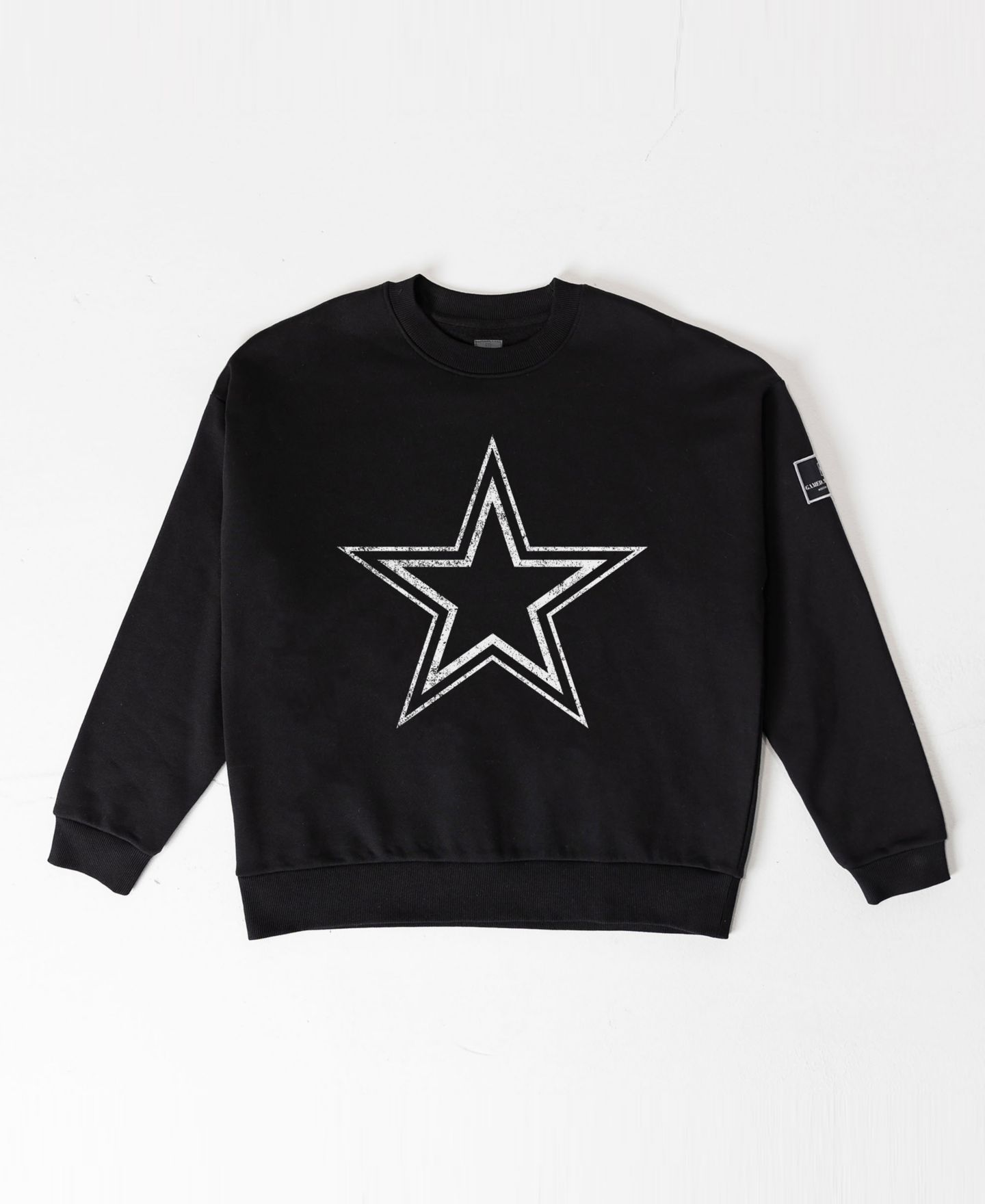 Женская толстовка Gameday Couture Black Dallas Cowboys Bold Move Black Label Premium Drop Shoulder — фото 4