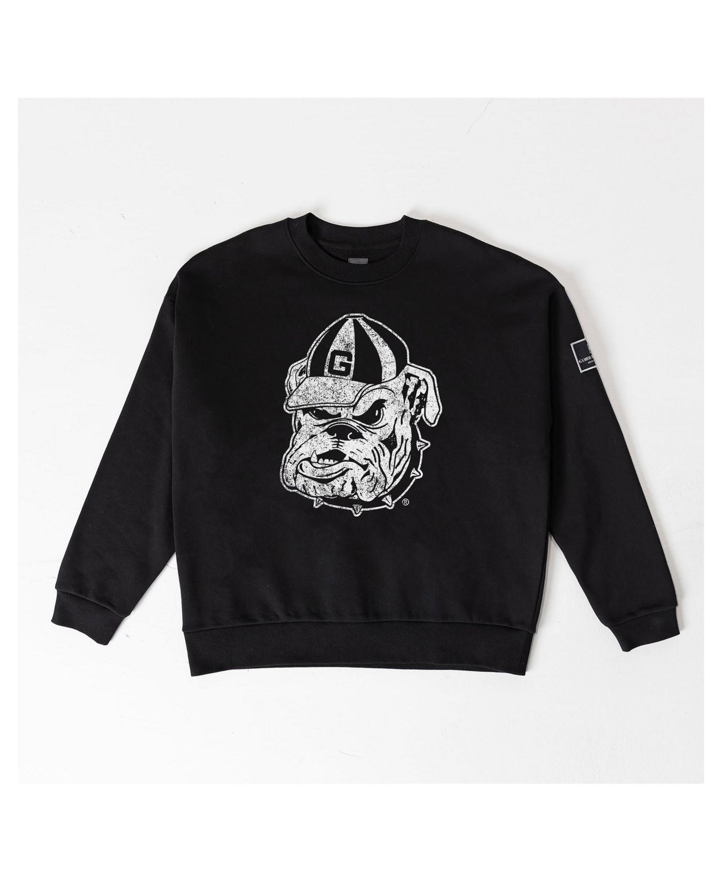 Женская толстовка Gameday Couture Black Georgia Bulldogs Bold Move Black Label Premium Drop Shoulder — фото 6