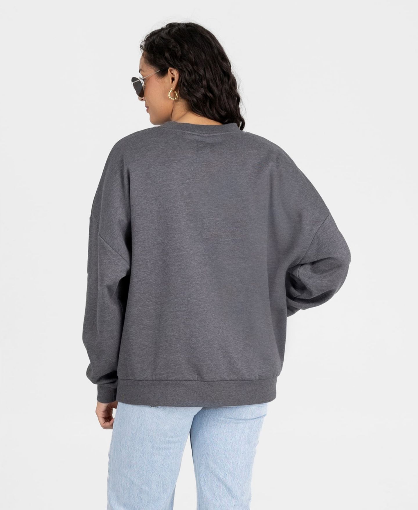Женская толстовка Gameday Couture Charcoal Georgia Bulldogs Saturday Seal Oversized Premium Drop Shoulder — фото 2