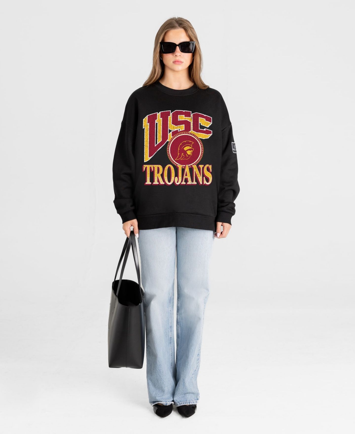 Женская толстовка Gameday Couture Black USC Trojans Victory Black Label Premium Drop Shoulder — фото 3