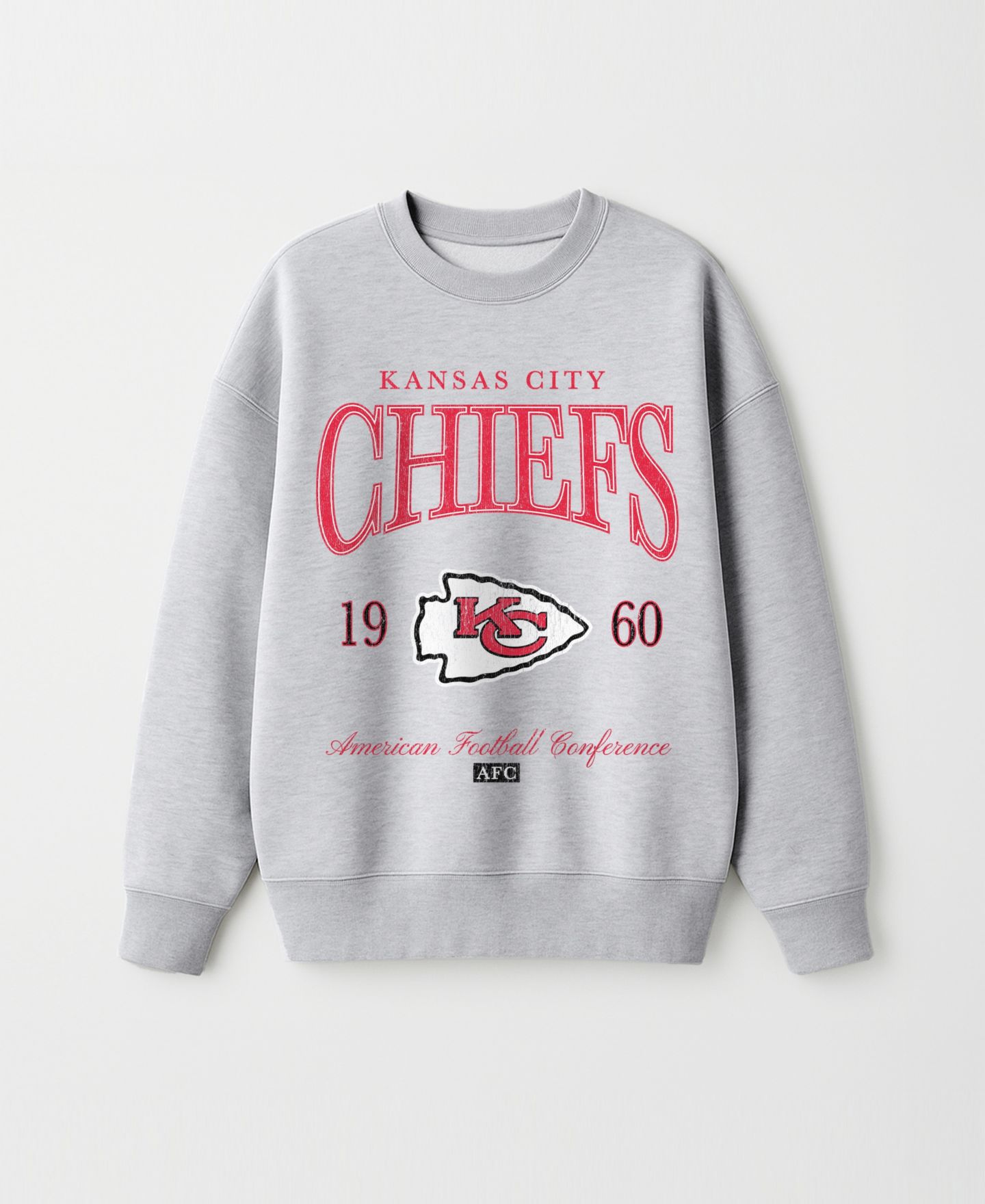 Женская толстовка Gameday Couture Ash Kansas City Chiefs Instant Classic Oversized Premium Drop Shoulder — фото 5