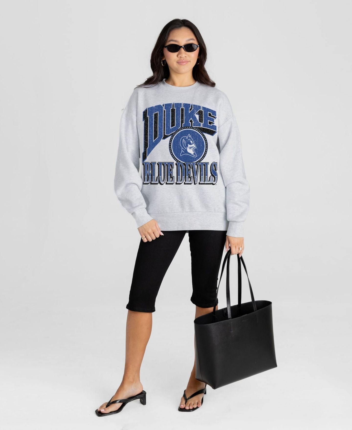 Женская толстовка Gameday Couture Ash Duke Blue Devils Game On — фото 5