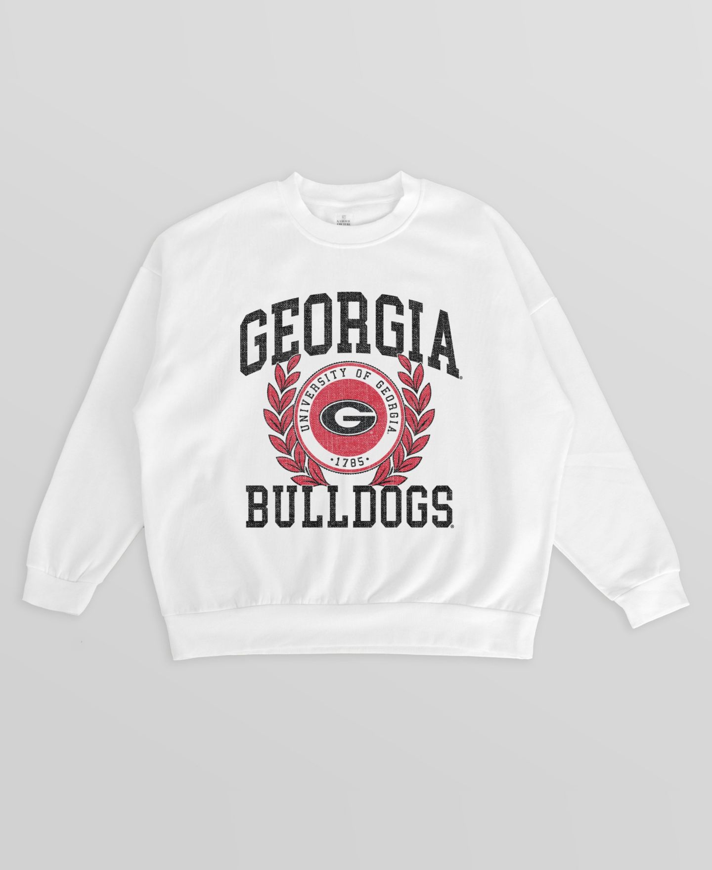 Женская толстовка Gameday Couture White Georgia Bulldogs Gold Standard Oversized Premium Drop Shoulder — фото 5
