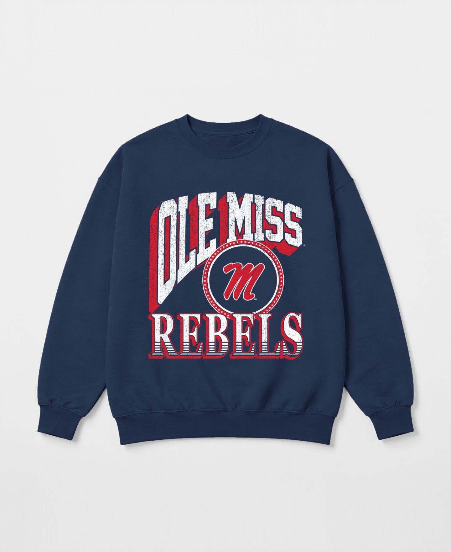 Женская толстовка Gameday Couture Navy Ole Miss Rebels Main Character Oversized Premium Drop Shoulder — фото 5
