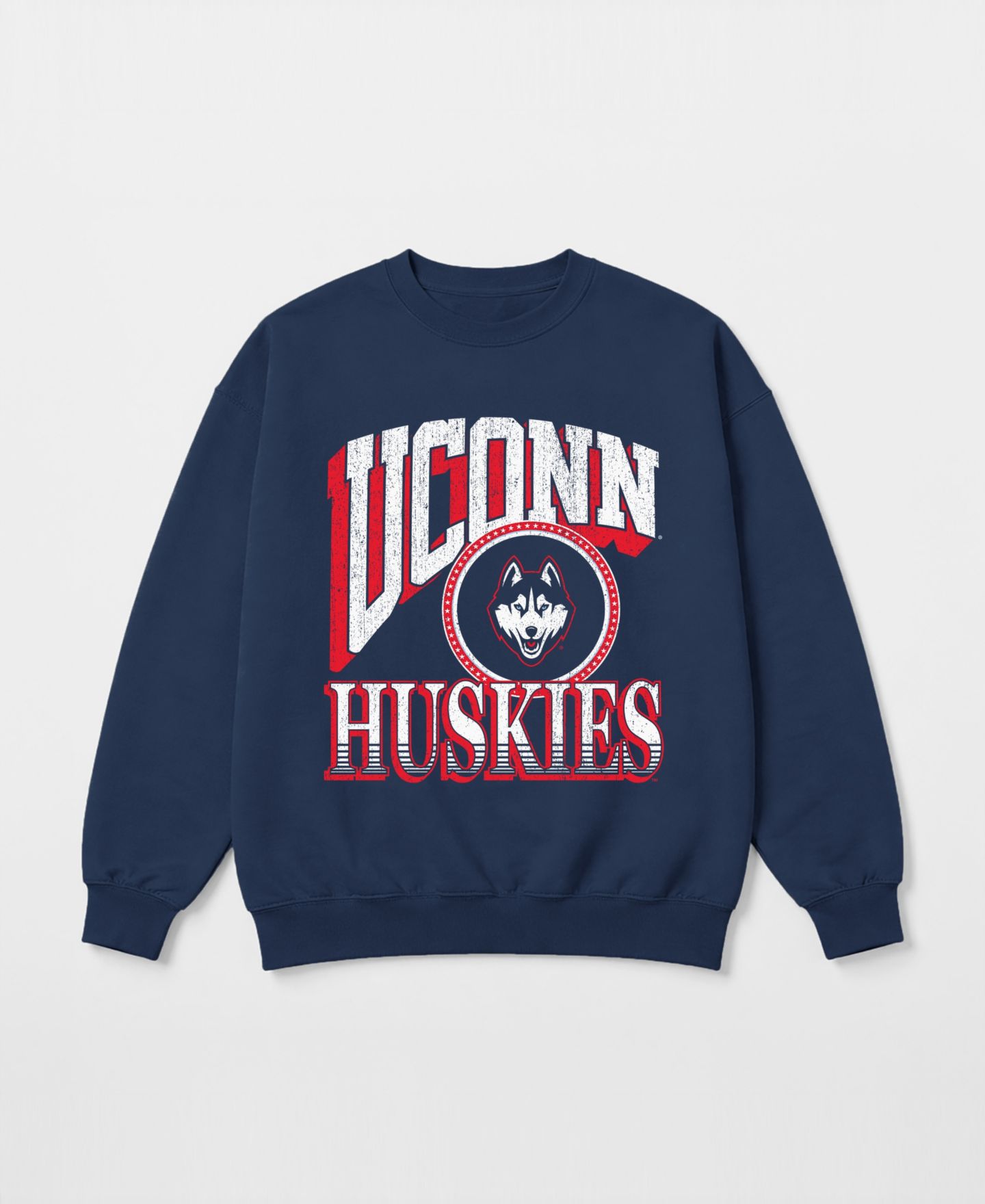 Женская толстовка Gameday Couture Navy UConn Huskies Main Character Oversized Premium Drop Shoulder — фото 5