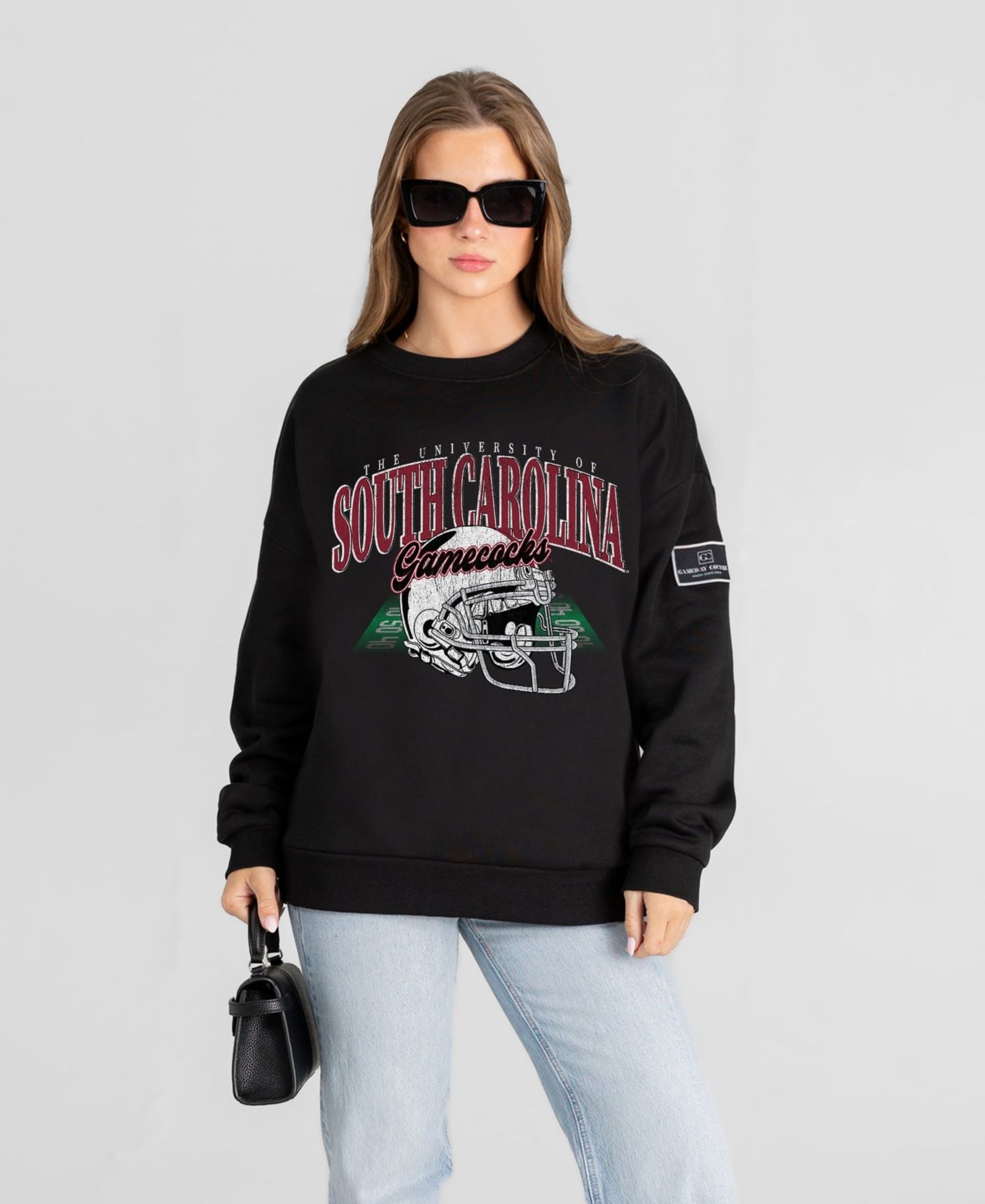 Женская толстовка Gameday Couture Black South Carolina Gamecocks Field Focus Black Label — фото 1