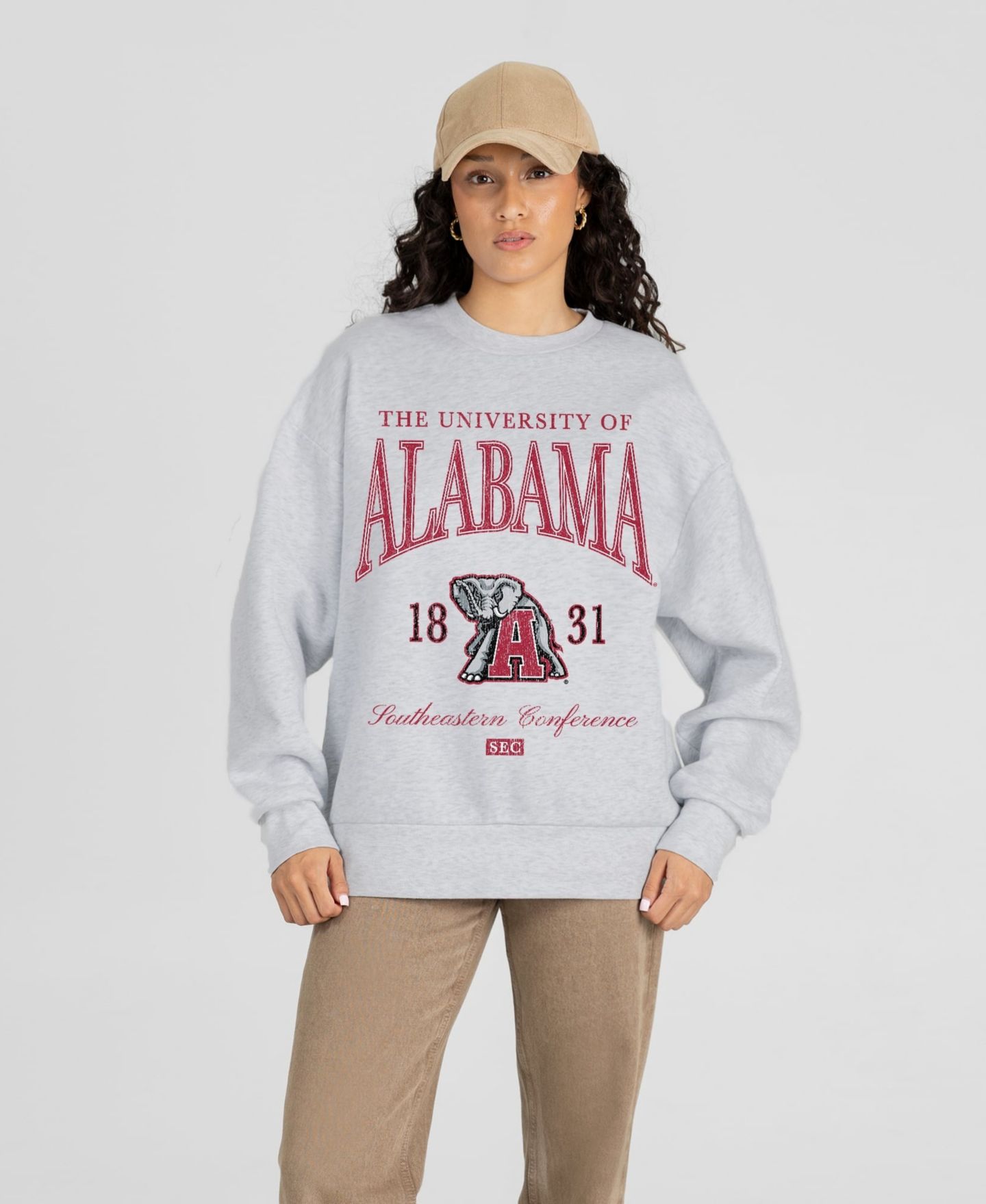 Женская толстовка Gameday Couture Ash Alabama Crimson Tide Instant Classic — фото 1