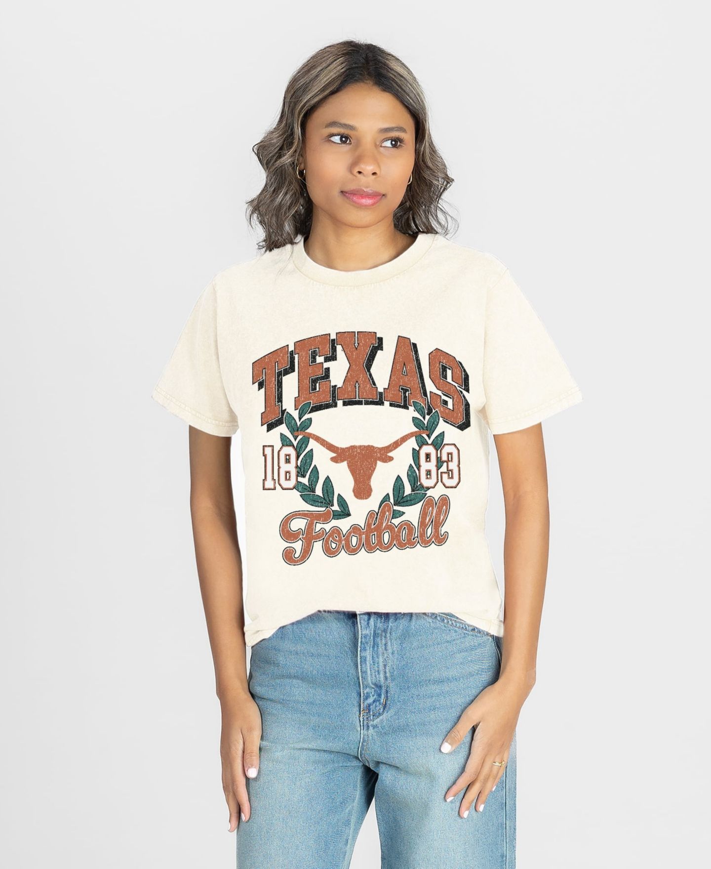 Женская футболка Gameday Couture Natural Texas Longhorns Raised on Victory — фото 1