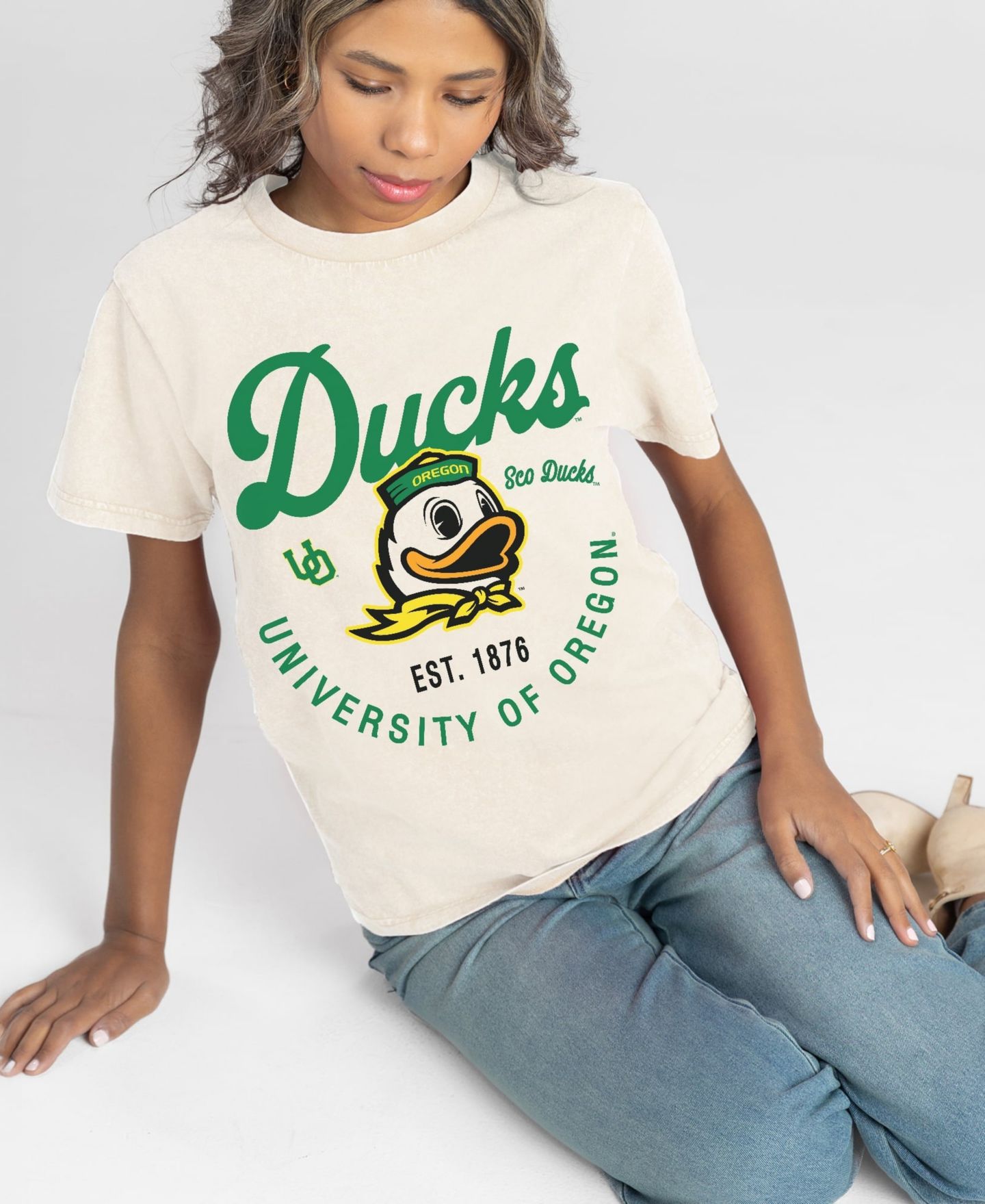 Женская футболка Gameday Couture Natural Oregon Ducks You Know Our Name — фото 1