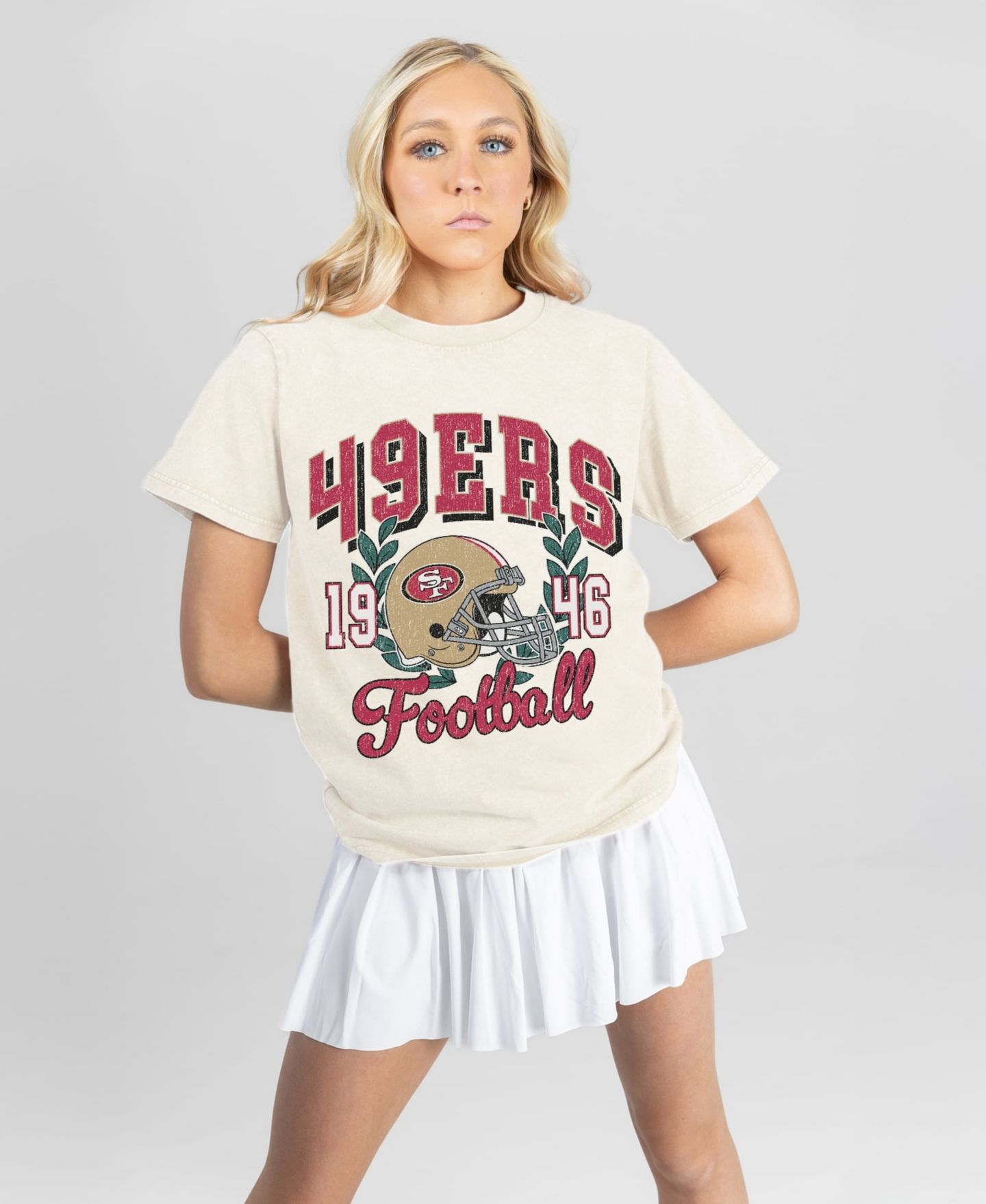 Женская футболка Gameday Couture Natural San Francisco 49ers Raised on Victory — фото 1
