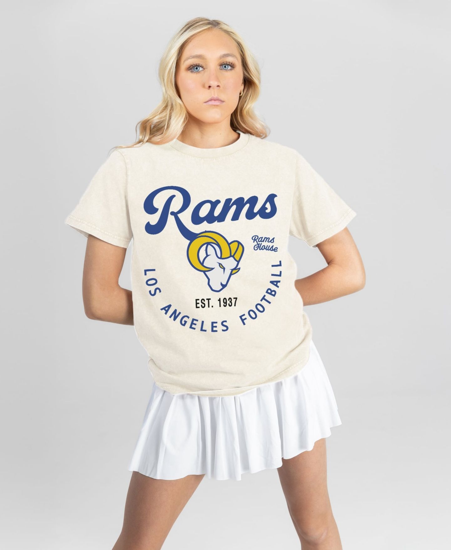 Женская футболка Gameday Couture Natural Los Angeles Rams You Know Our Name — фото 1