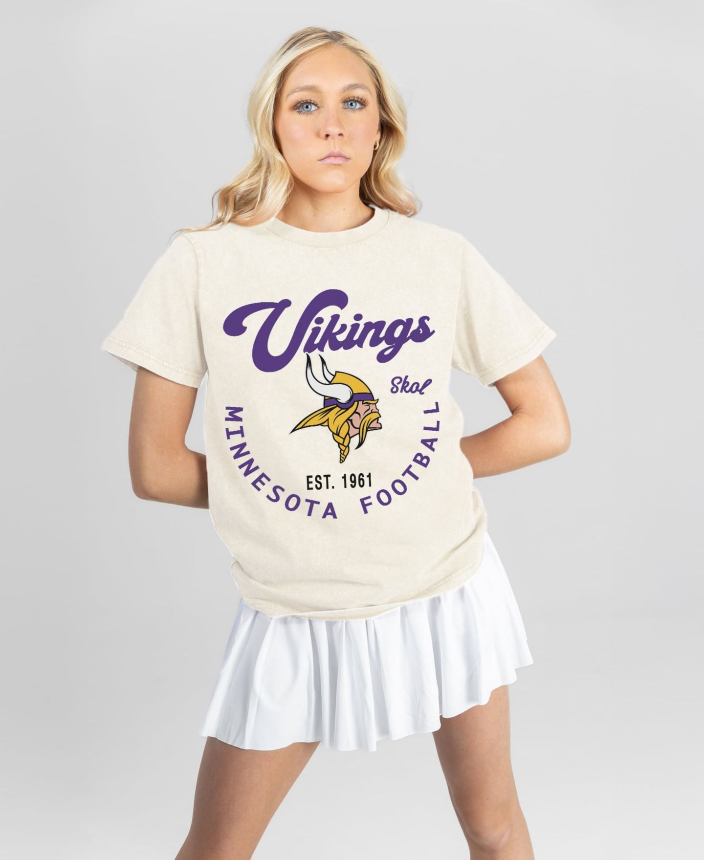 Женская футболка Gameday Couture Natural Minnesota Vikings You Know Our Name — фото 1