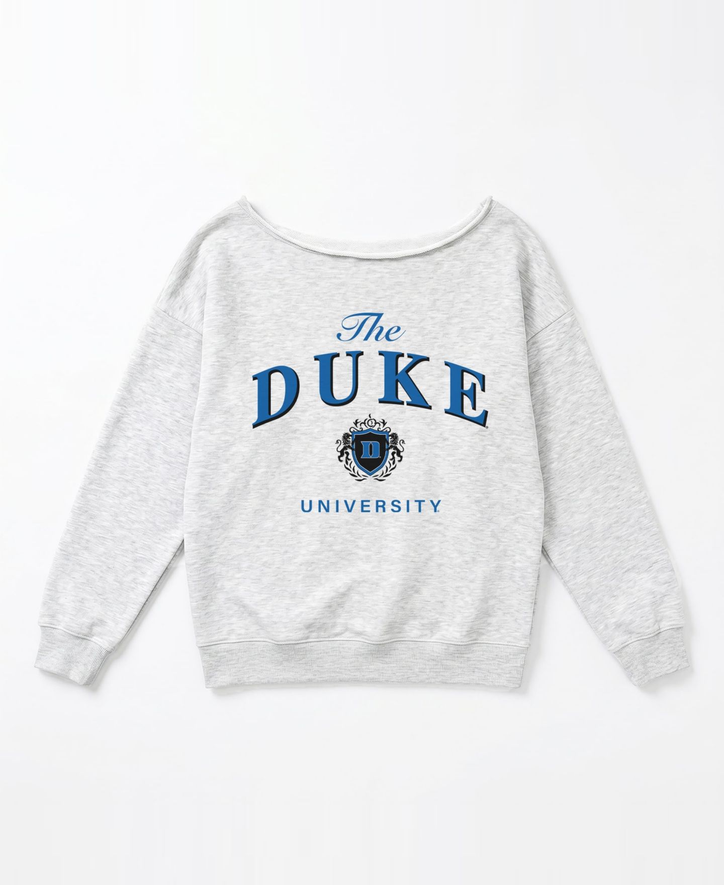 Женская толстовка Gameday Couture Ash Duke Blue Devils Offsides Energy Off-Shoulder — фото 4
