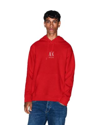 Men's Embroidered Logo Stretch Pullover Hoodie