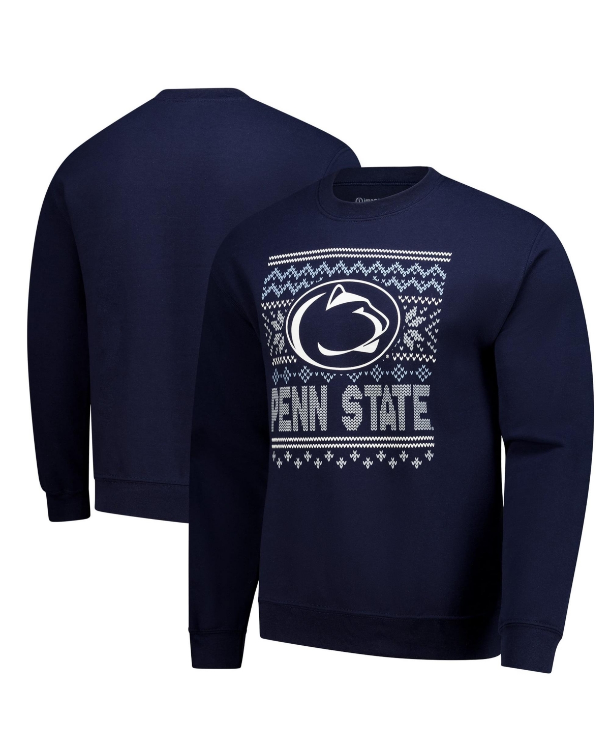 Image One Men's Navy Penn State Nittany Lions Holiday Fleece Sweatshirt - Navy