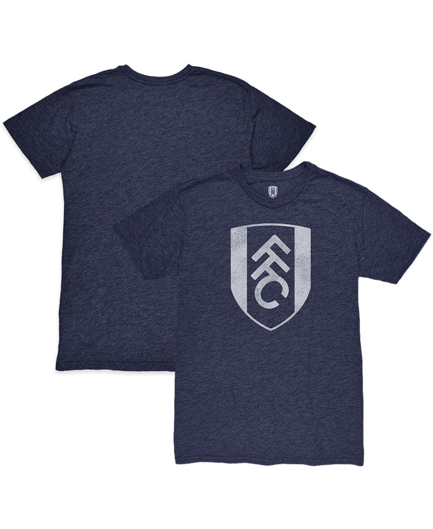 Мужская футболка 1863FC Heather Navy Fulham Mono Crest Twisted Tri-Blend Slub — фото 1
