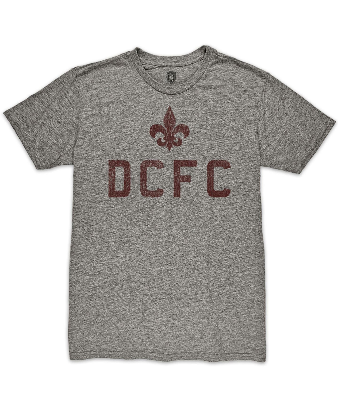 Мужская футболка 1863FC Heather Gray Detroit City FC Initials Twisted Tri-Blend Slub — фото 2