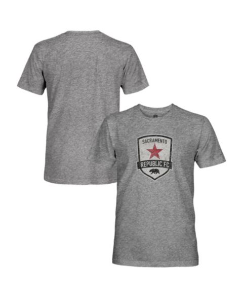 Мужская футболка 1863FC Heather Gray Sacramento Republic FC Vintage Tri-Blend