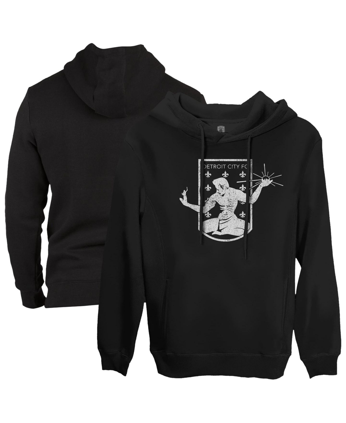Мужское худи 1863FC Black Detroit City FC Fleece Pullover — фото 1