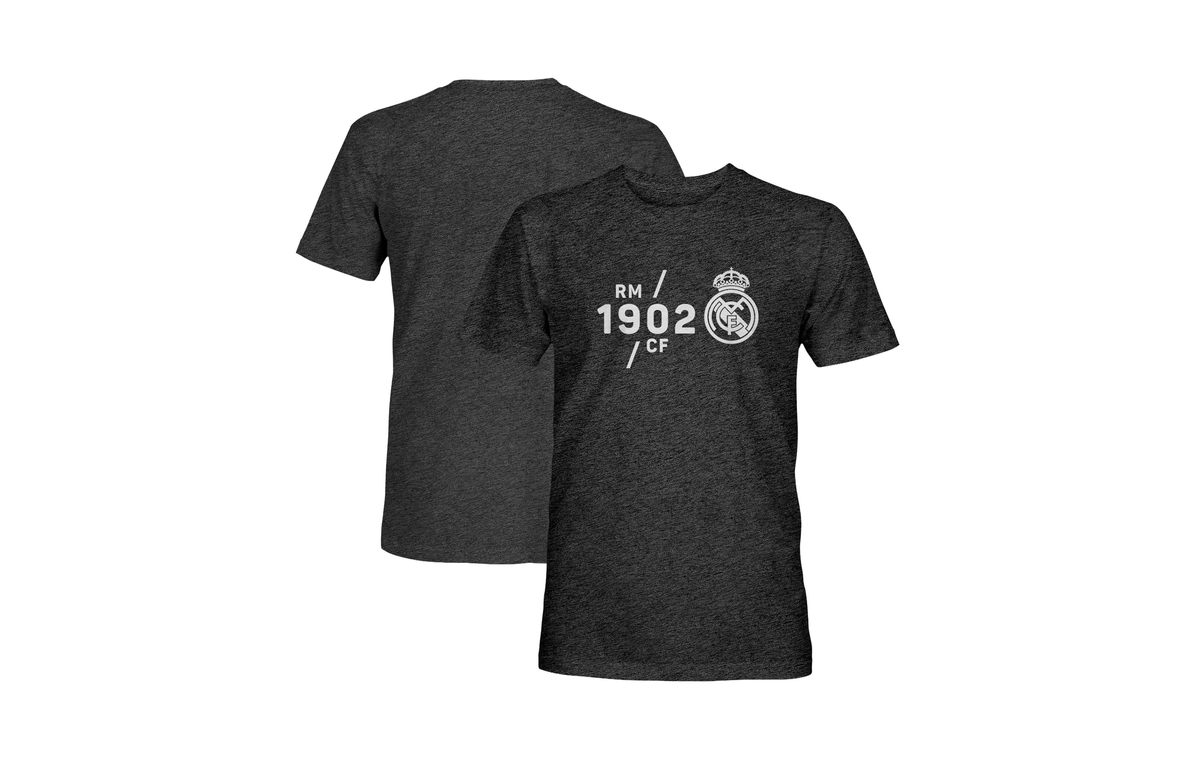1863FC Men's Black Real Madrid Vintage Tri-Blend T-Shirt