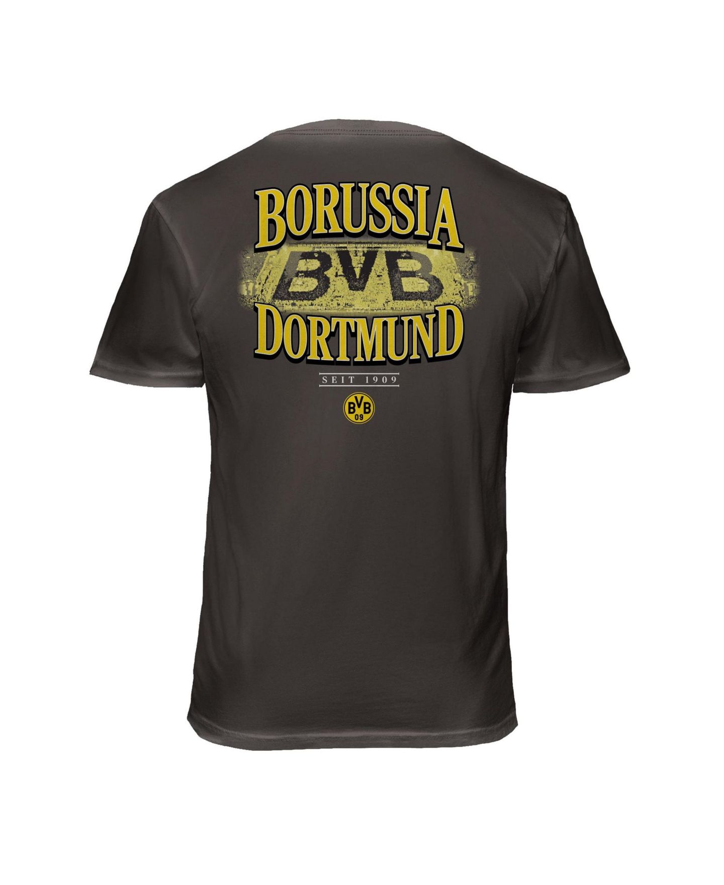 Мужская футболка 1863FC Gray Borussia Dortmund Wordmark Cotton — фото 3