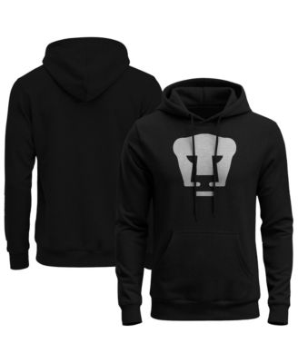 Men's Black Pumas Mono Badge Fleece Hoodie