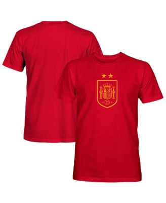 Men's Red Spain National Team Mono Badge T-Shirt