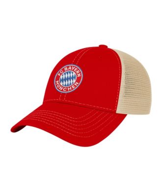 Men's Red Bayern Munich Color Badge Offroad Adjustable Trucker Hat