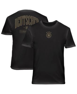 Men's Black Germany National Team Back Wordmark Soft Wash T-Shirt