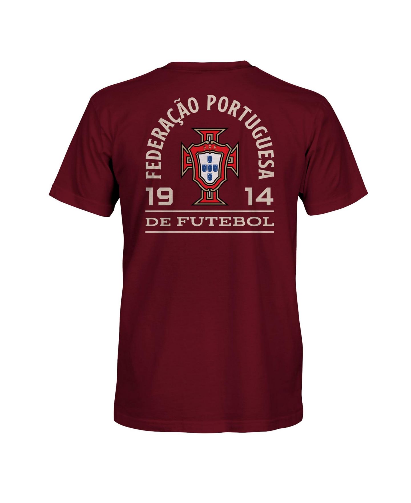 Мужская футболка 1863FC Maroon Portugal National Team True to Glory Heavyweight — фото 3