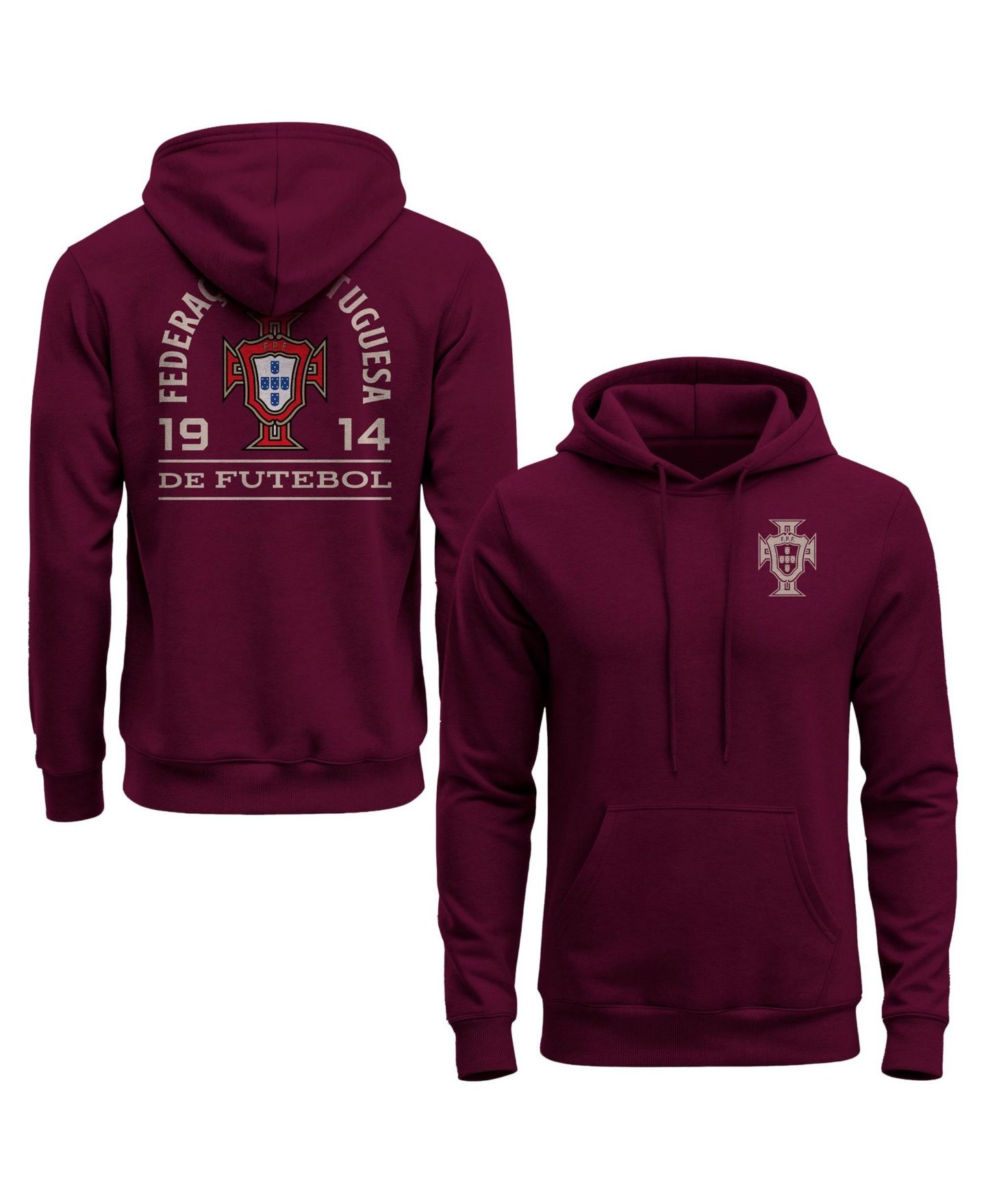 Мужское худи 1863FC Maroon Portugal National Team True to Glory Fleece — фото 1