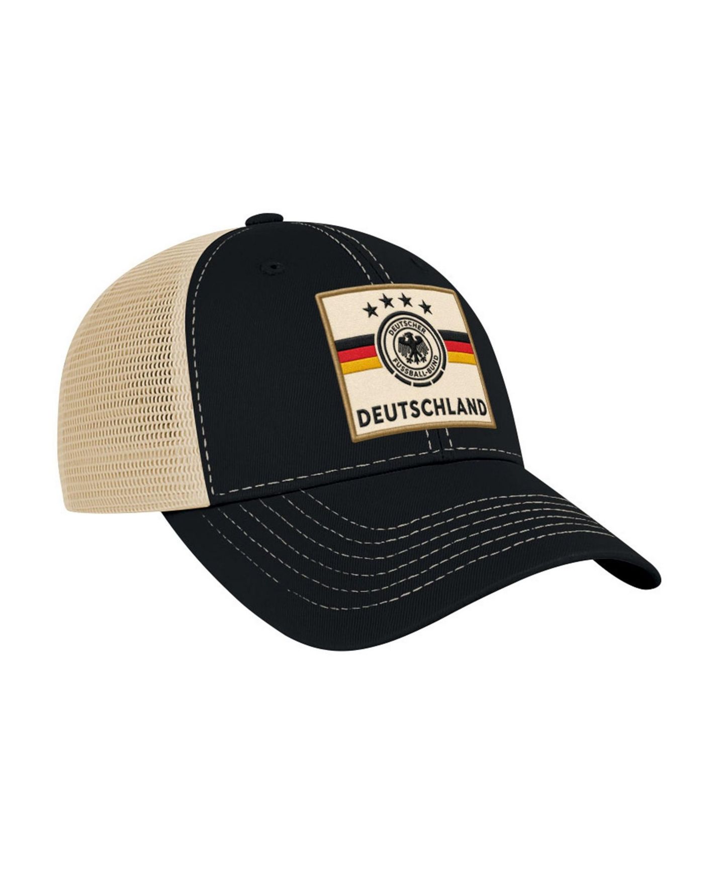 Мужская кепка 1863FC Black Germany National Team Wordmark Patch Off Road Adjustable Hat — фото 2