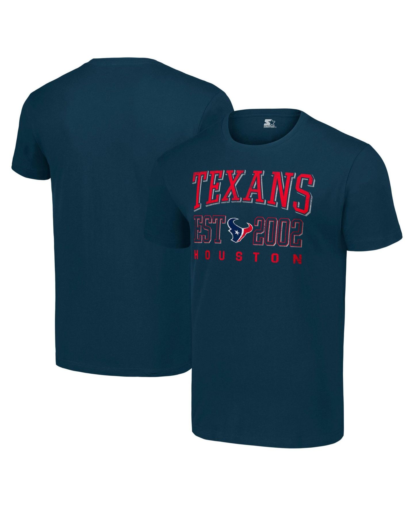 Мужская футболка Starter Navy Houston Texans Distressed Graphic — фото 1