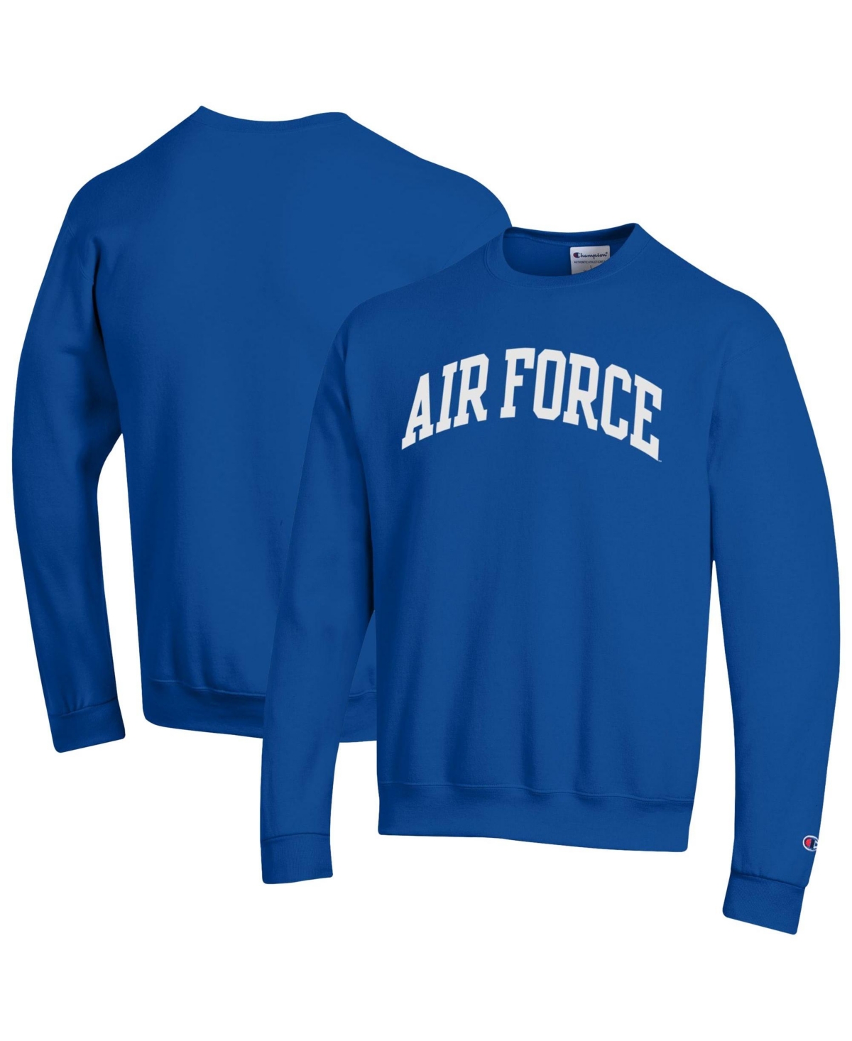 Champion Men's Royal Air Force Falcons Basic Arch Fleece Pullover Sweatshirt - Royal