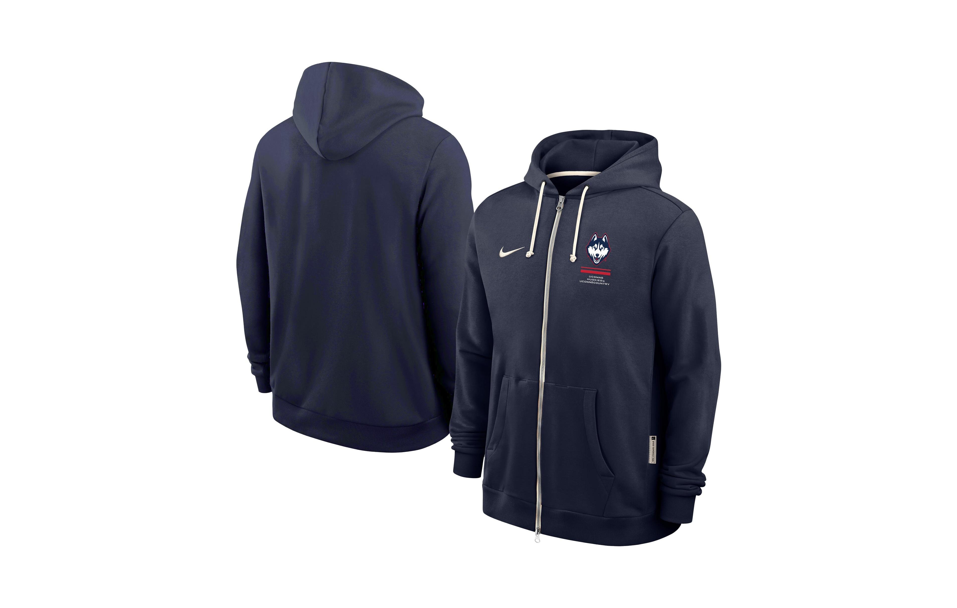 Nike Men's Navy UConn Huskies 2026 Sideline Dri-fit Full-Zip Hoodie