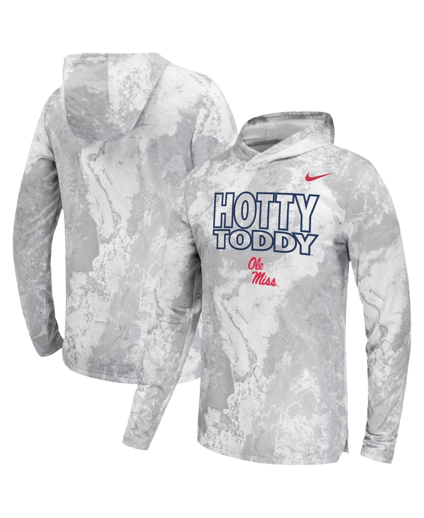 Мужская футболка Nike White Ole Miss Rebels x Realtree Dri-FIT Hooded Long-Sleeve — фото 1