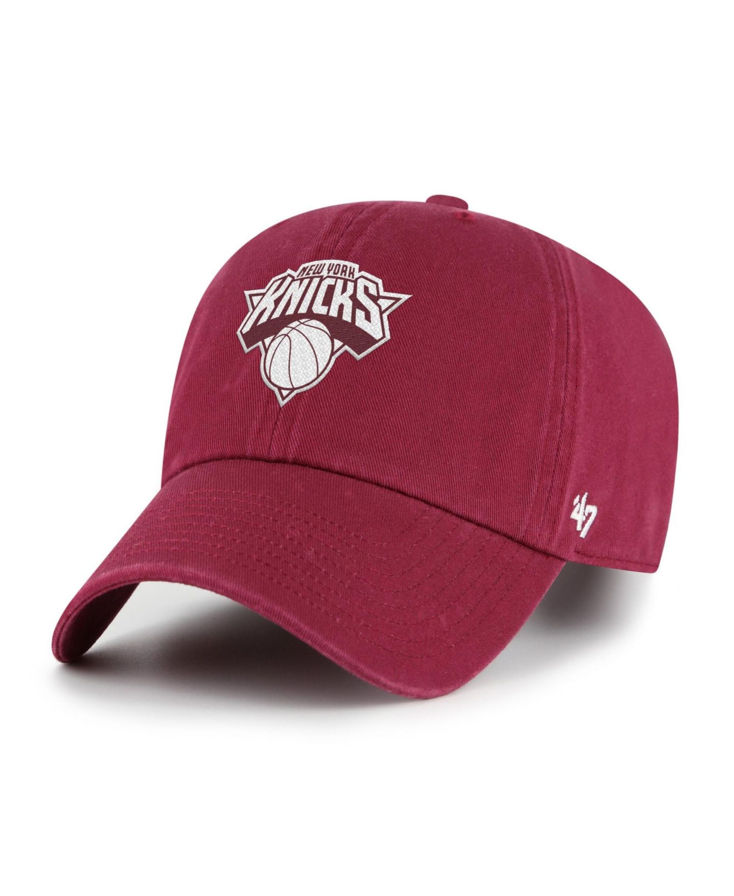 Головные уборы '47 Brand Cardinal New York Knicks Color Pack Clean Up Adjustable Hat — фото 1