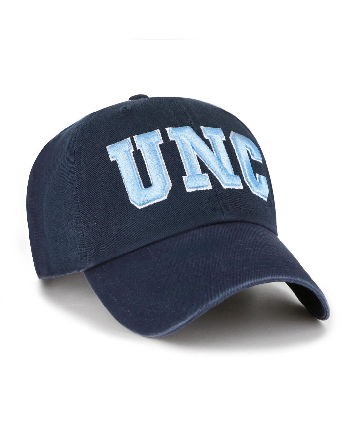 Головные уборы '47 Brand North Carolina Tar Heels Navy Clean Up Adjustable Hat — фото 2