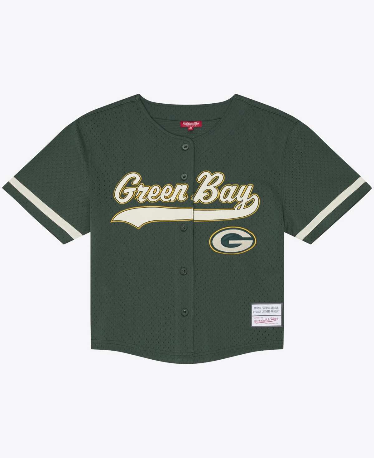 Mitchell & Ness Women's Green Bay Packers Retro Roots Baseball Jersey - Green