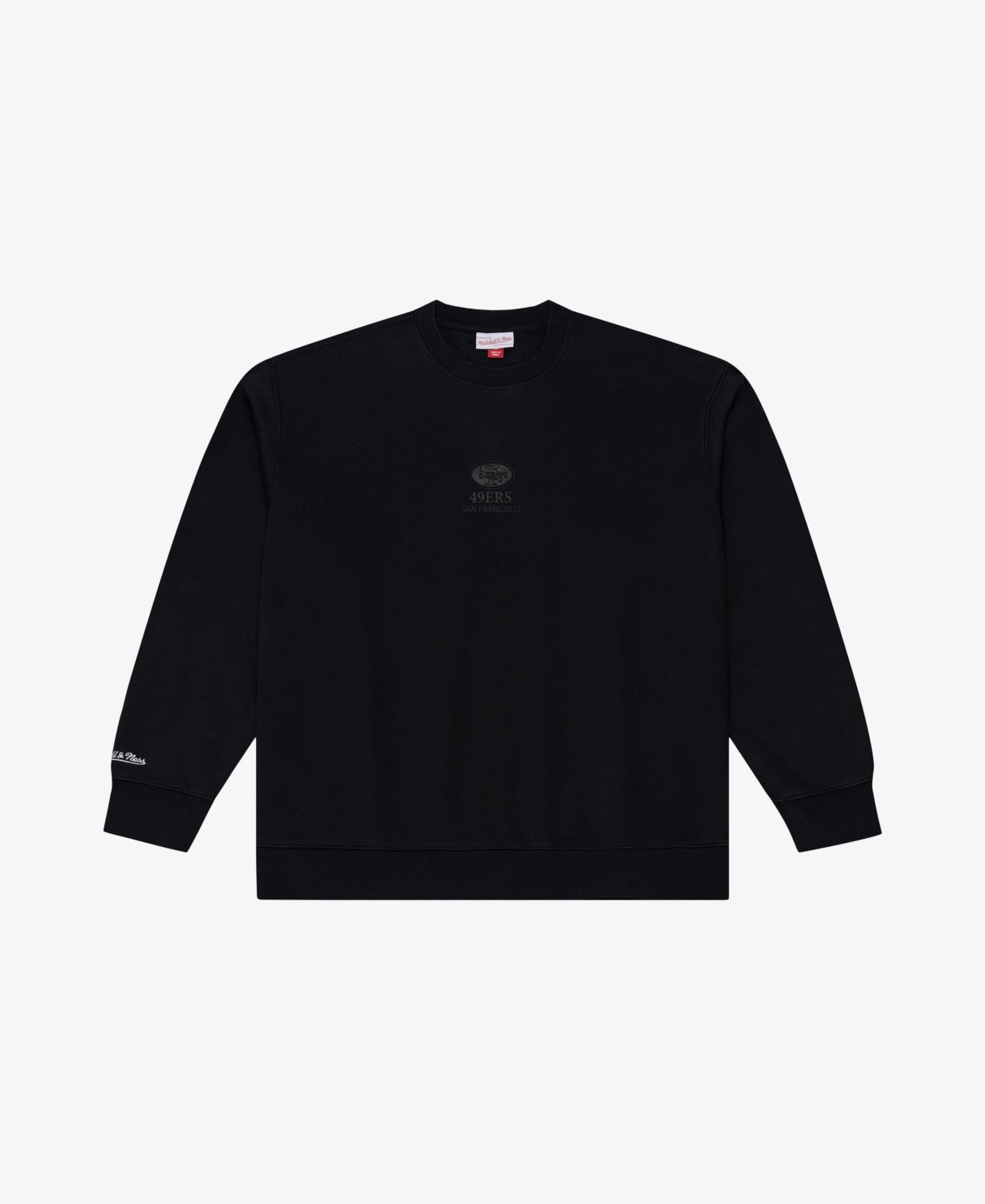 Mitchell & Ness Men's Black San Francisco 49ers Core Essentials Micro Logo Fleece Sweatshirt - Black