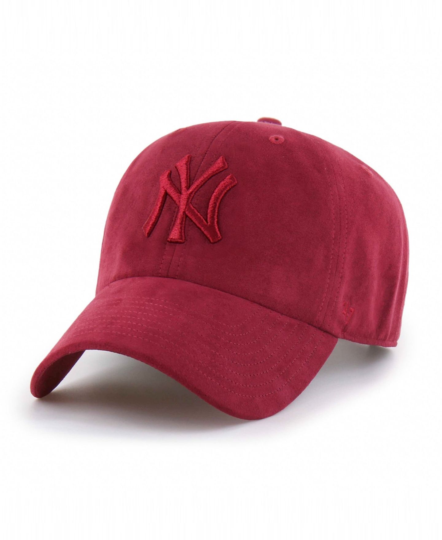 Головной убор '47 Brand Red New York Yankees Fall Feelings Ballpark Suede Clean Up Hat — фото 1