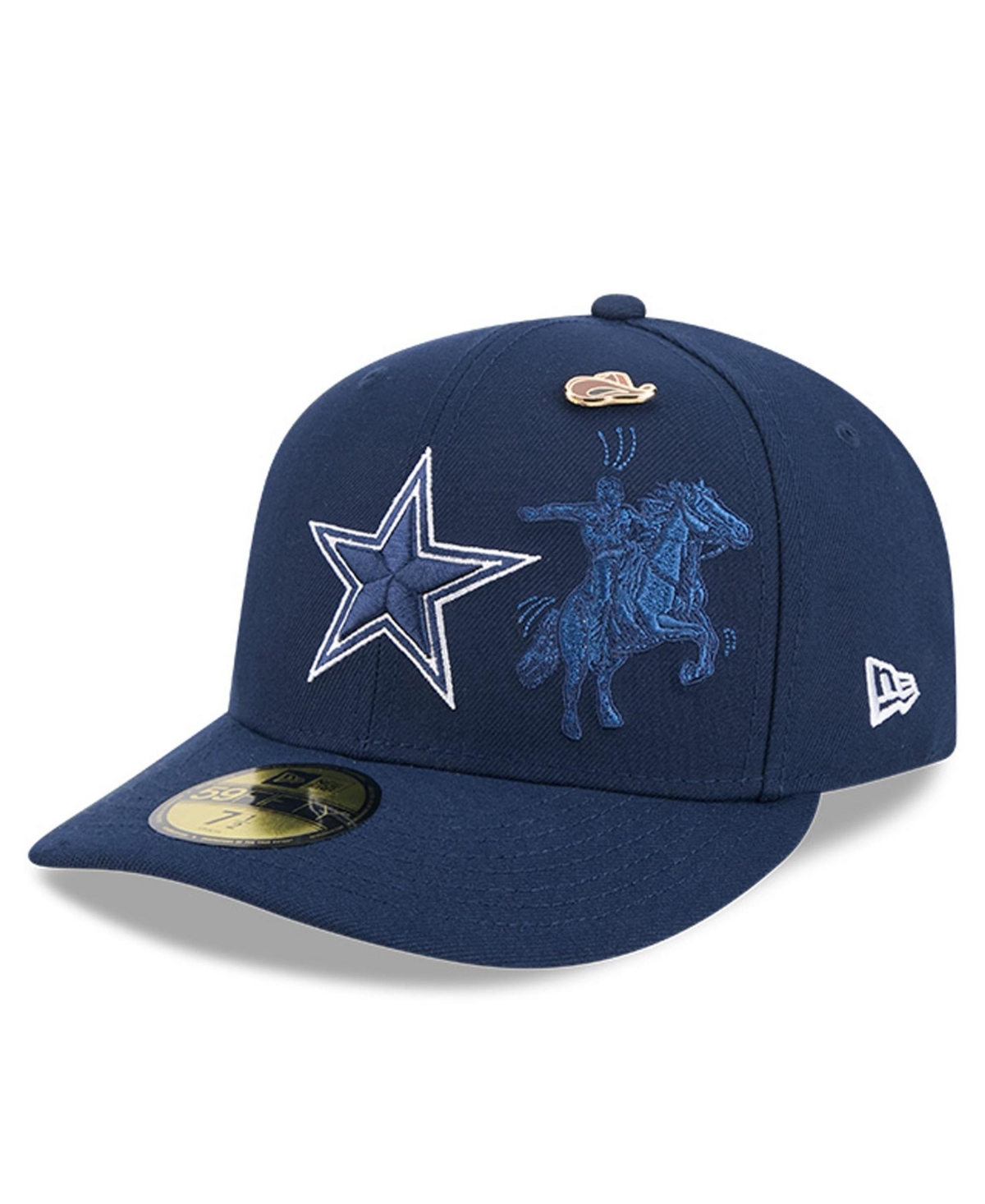 New Era Men's Navy Dallas Cowboys City Pin 59FIFTY Fitted Hat - Navy