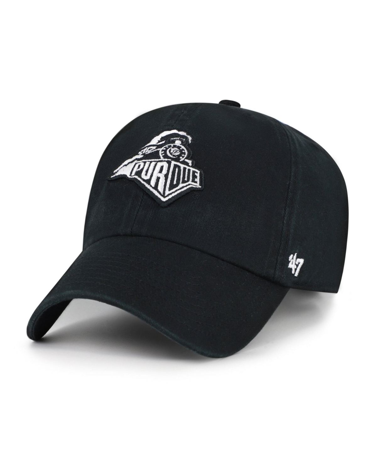 '47 Brand Men's and Women's Purdue Boilermakers Black Vault Clean Up Adjustable Hat - Black