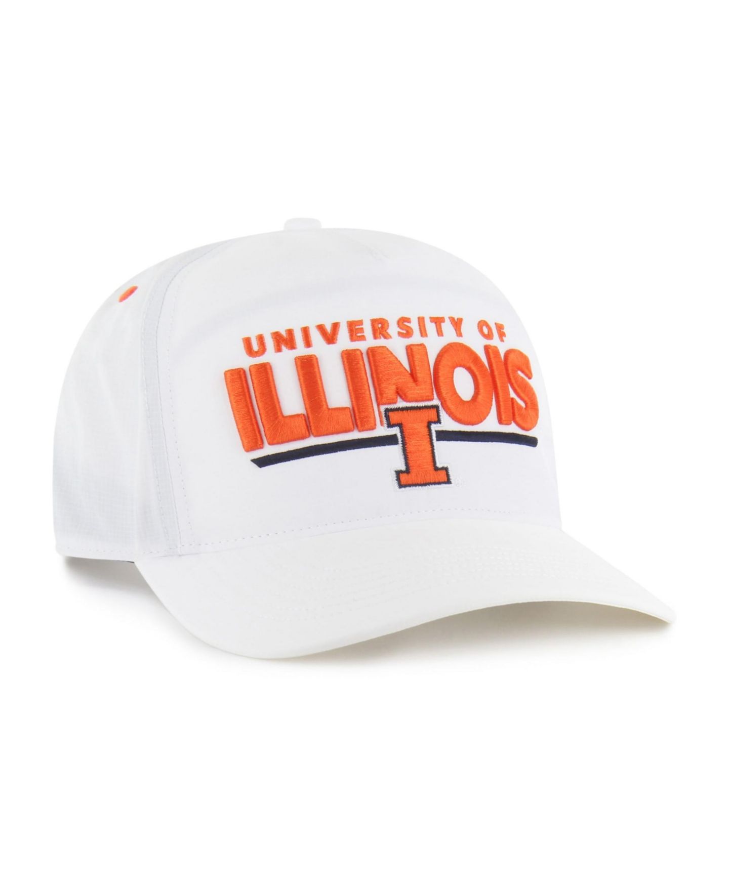 Кепка '47 Brand White Illinois Fighting Illini Expressway Hitch Adjustable Hat — фото 2